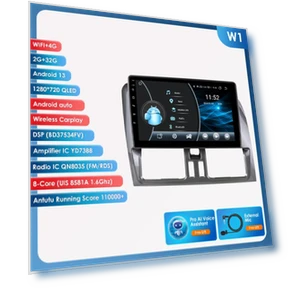 CarPlay 4G Bluetooth Double Din Android Car Stereo with GPS Navigation — In-Dash, OSSURET