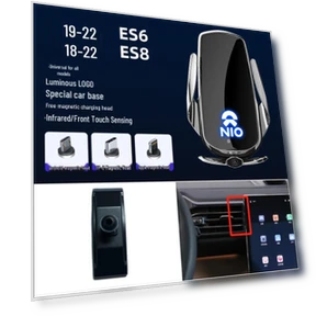 Magnetic Wireless Fast Charging Car Phone Holder with Smart Sensor — Dashboard Installation Kits, GearUp AutoMoto