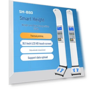 Smart Health Checkup Ultrasonic Height Weight Scale — Body Composition Analysis, SHANGHE