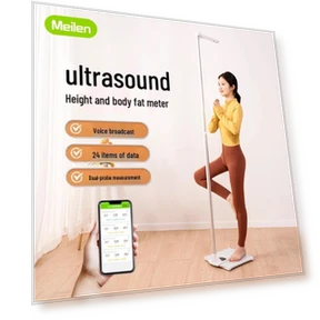 Smart Ultrasonic Height and Weight Body Fat Scale — Weight Management Tools, Meilen