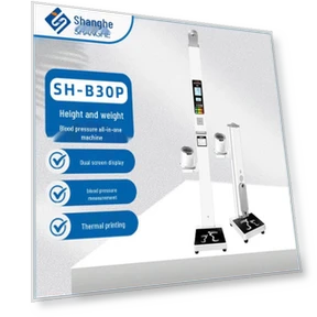 Smart Ultrasonic Height and Weight Scale with Blood Pressure Monitor — Body Composition Analysis, SHANGHE