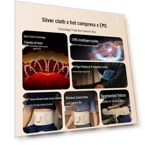 Smart Waist Massager and Slimming Belt — Rehabilitation & Therapy Equipment, SKG