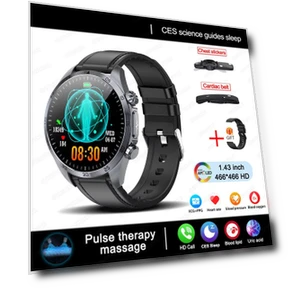 Smart Watch with Pulse Therapy, Sapphire Glass Screen, ECG+PPG, Blood Lipids, Uric Acid, BT Call, Sports Health — Smartwatches, ElectronicsHome