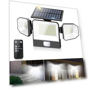 Solar Outdoor Sensor Light — Outdoor Security & Flood Lighting, Intelamp