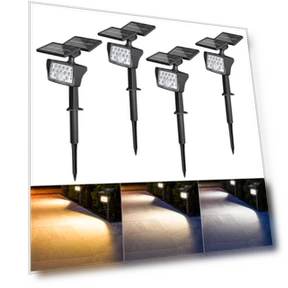 Solar-Powered Garden Light with Motion Detection — Outdoor Security & Flood Lighting, HETP