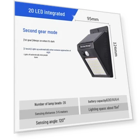 Solar-Powered Voice-Control Outdoor Courtyard Light with Motion Sensor — Outdoor Security & Flood Lighting, Chose One