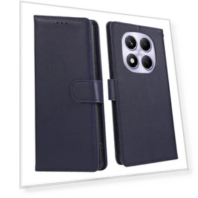 Wallet Stand View PU Leather Phone Cover with Wrist Strap — Mobiles, Smartwatch 2025