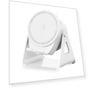 5-in-1 Sensor Bluetooth Speaker with Phone Holder, Wireless Charging, and Adjustable Stand — Portable Audio Solutions, mingguangyi