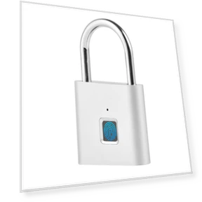 Fingerprint Padlock Door Lock — Biometric Security, Actually lighting