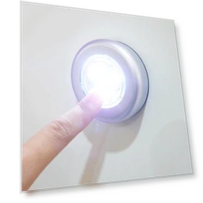 Mini Wireless 3-LED Touch Lamp — Night Lights, DHDH