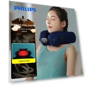 Smart Inflatable U-shaped Neck Massager Pillow — Back Relief Solutions, Philips