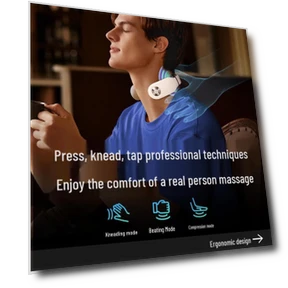 Smart Neck Massager with Heat and Pulse — Back Relief Solutions, SKG