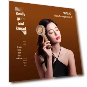 Smart Scalp Massager Comb — Head Relaxation Tools, Breo