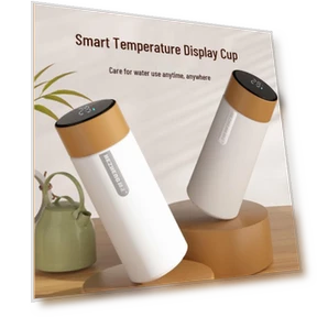 Smart Temperature Display Stainless Steel Thermos Cup — Flasks, YIYUEQIANLI