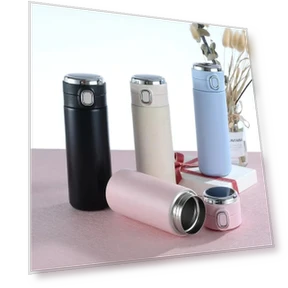 Smart Thermos with Temperature Display — Hydration Essentials, DC-HOME