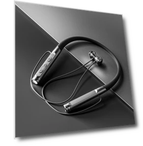 Sports Bluetooth Neckband Headphones with Magnetic Attachment, Semi-In-Ear Design and TF Card Slot — In-Ear Headphones, SmartGears