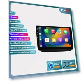 10.1-inch QLED 2din Android Car Multimedia Video Player — In-Dash, Hizpo