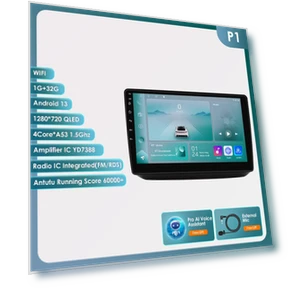 10.1-inch QLED Android Car Multimedia Video Player — In-Dash, Hizpo