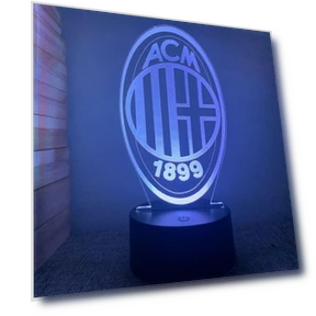 Acrylic 3D Night Light with Touch Control — Black Lights, ZestCasa