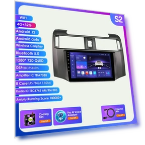Car Multimedia Player with Android 12, 4G, GPS, and AI Voice Control — In-Dash, Hizpo