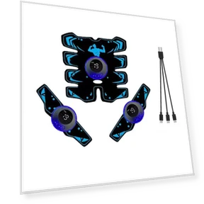 Rechargeable Muscle Massager with Abdominal and Arm Pads — Muscle Stimulators, Binchi Keji Travel