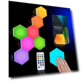 Set of 7 Hexagonal Lights — LED Strips, Emberela
