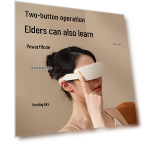 Smart Bluetooth Hot Compress Steam Eye Massager — Rollers & Pens, Hezheng