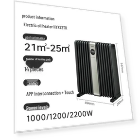 Smart Oil-Filled Radiator Heater — Portable Heating Solutions, Midea