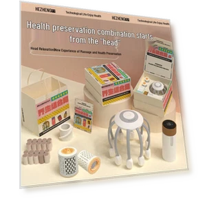 Smart Rechargeable Head Massager — Magnetic Therapy, Hezheng