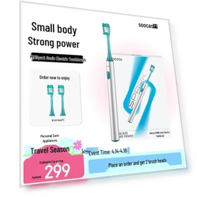 Smart Sonic Electric Toothbrush with Water Flosser — Sonic Electric Toothbrushes, Soocas