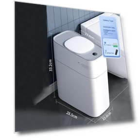 Smart Trash Can for Bathroom — Kitchen Cans, QIANBAIDI