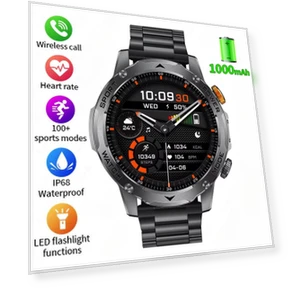 Smart Watch with Large Display and High Capacity Battery — Smartwatches, QLY Online