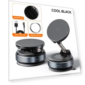 Wireless Charging Magnetic Car Phone Holder — Dashboard Installation Kits, Auto Parts Speciality