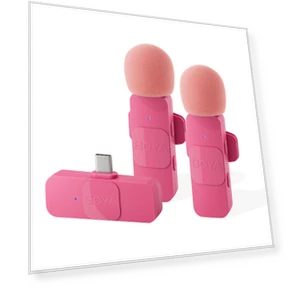 Wireless Lavalier Microphone System — Portable Clip-On Mics, Boya