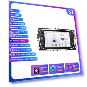 Android Car Stereo with Apple CarPlay and Android Auto — In-Dash, OSSURET