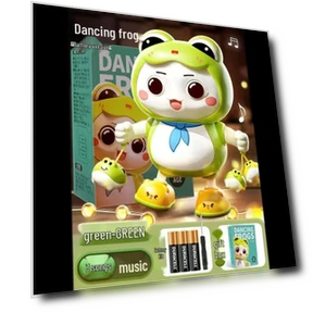 Dancing Robot Frog Toy with Lights and Music — Melody Makers, Super Go