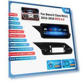 Double Din Car Radio with CarPlay and Android Auto — In-Dash, Hizpo