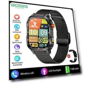 Men's Smart Watch with Bluetooth Calling and 60-Day Standby — Smartwatches, SACOSDING