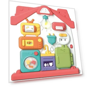 Montessori Busy Board with Music and Light Switches — Interactive Learning Devices, Interesting toys and dolls