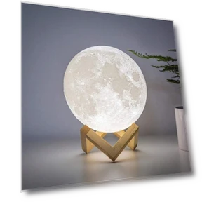 Moon Lamp Humidifier with Wooden Base — LED, Marathon