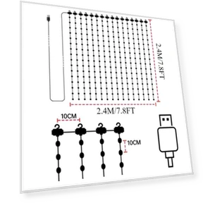 Smart Animated Curtain Lights — String Lights, Mellow Home