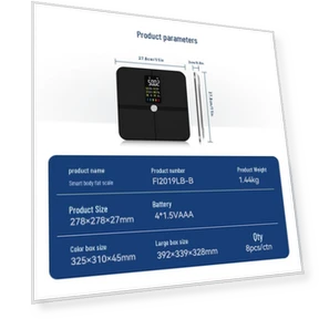 Smart Bluetooth Body Fat Scale — Body Composition Analysis, WolAi