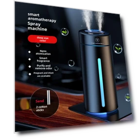 Smart Dual-Nozzle Air Humidifier with Aromatherapy and Ambient Lighting — Air Moisturizers