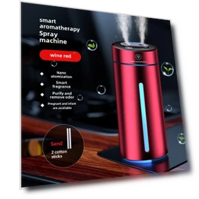 Smart Dual-Nozzle Wireless Air Humidifier with Aromatherapy and Surface Atmospheric Lighting — Air Moisturizers, OLOEY