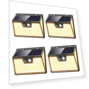 Solar Motion Sensor Light — Outdoor Security & Flood Lighting, KIWONG