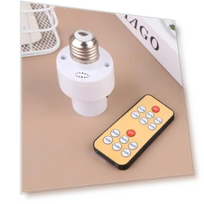 Wireless Remote Control Smart Timer Light Socket — Light Sockets, Helping Hand