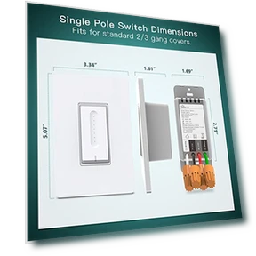 Smart Dimmer Switch — Ceiling Fan Wall Controls, TREATLIFE