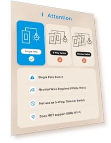 Smart Light Switch 4 Pack — Dimmer Switches, meross
