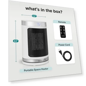 Smart Space Heater — Portable Heating Solutions, SereneLife