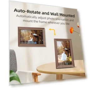 10.1 Inch Smart Wi-Fi Digital Calendar (Wood Grain) — Calendars, SyncGo